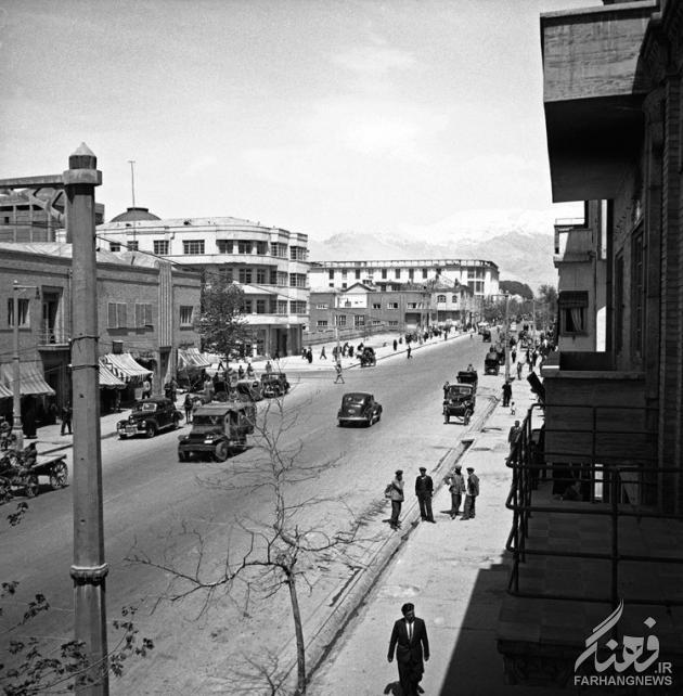 عکس/ خیابان فردوسی تهران سال۱۳۲۵