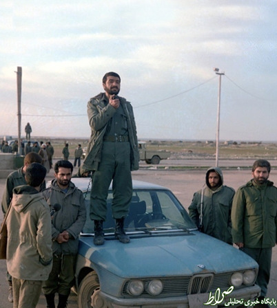 سخنرانی فرمانده سپاه از روی BMW +عکس