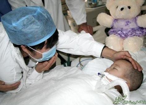 احترام پزشکان چینی به یک بیمار+عکس