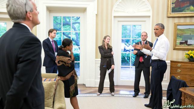 تصاویر/ اوباما هنگام دریافت خبر توافق