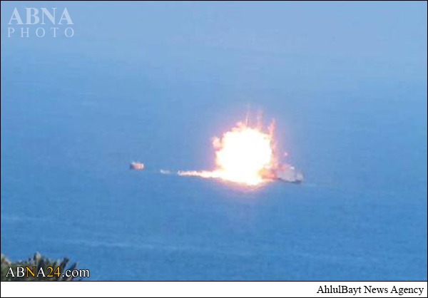 حمله موشکی داعش به کشتی مصری +عکس