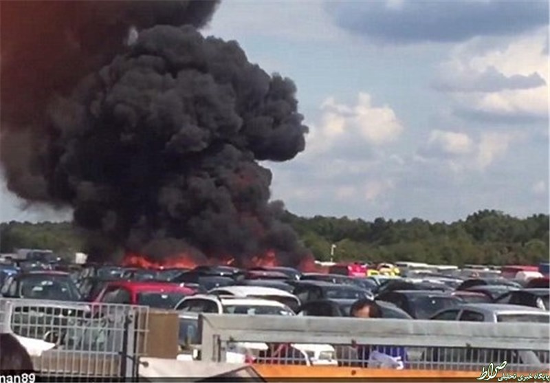 سقوط هواپیمای متعلق به خانواده بن‌لادن در انگلیس+عکس