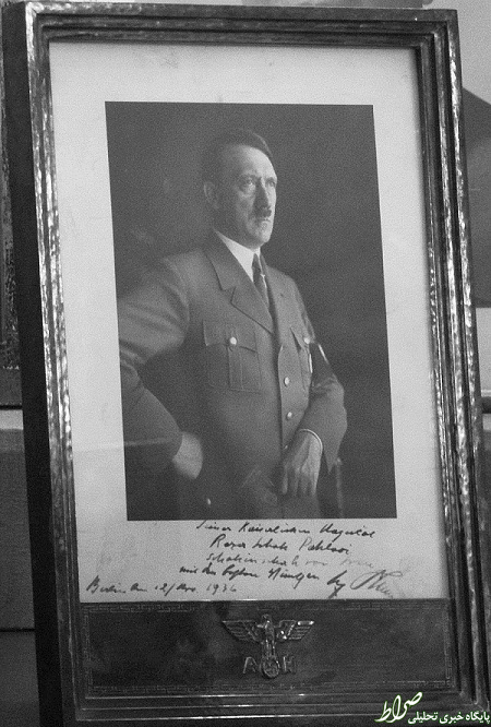 یادگاری هیتلر به رضا شاه +عکس