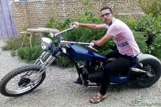 موتورسیکلت دست‌ساز ایرانی را ببینید + عکس