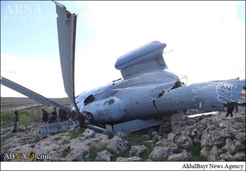 سقوط بالگرد ارتش افغانستان در زابل +عکس