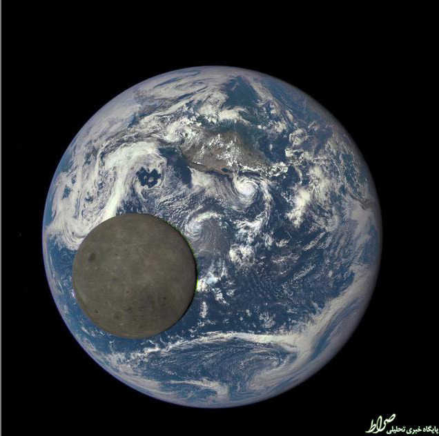 تصویری زیبا از رخ پنهان ماه +عکس