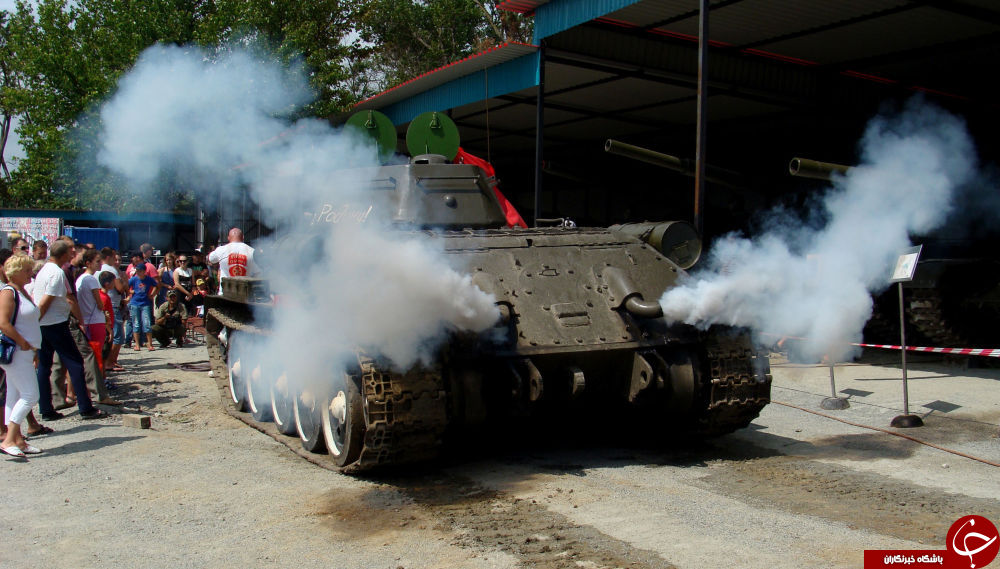کشیدن تانک جنگی 26 تنی+عکس