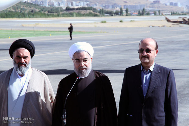 تصاویر/سفر استانی رئیس جمهور به استان کردستان