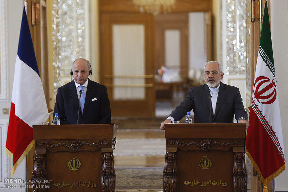 کنفرانس مطبوعاتی وزیران امورخارجه ایران و فرانسه
