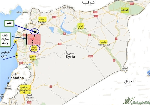 عملیات بزرگ ارتش سوریه در غرب+نقشه