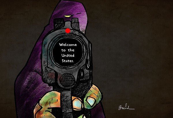 کاریکاتور: به ایالات متحده خوش آمدید!