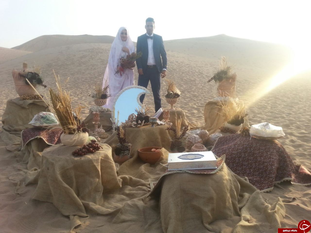 عکس/ ورژن جدید عروسی در کویر یزد