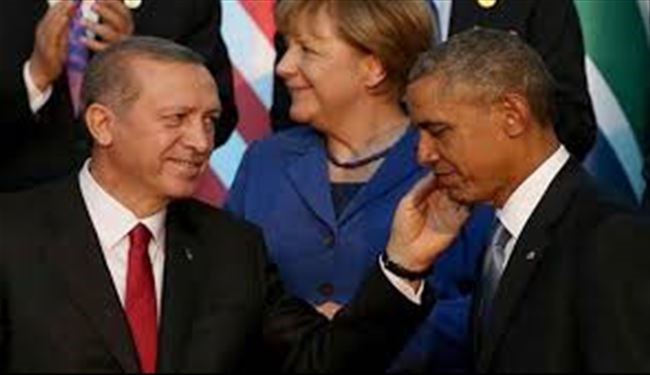 اردوغان به اوباماروحیه می‌دهد؟!+عکس