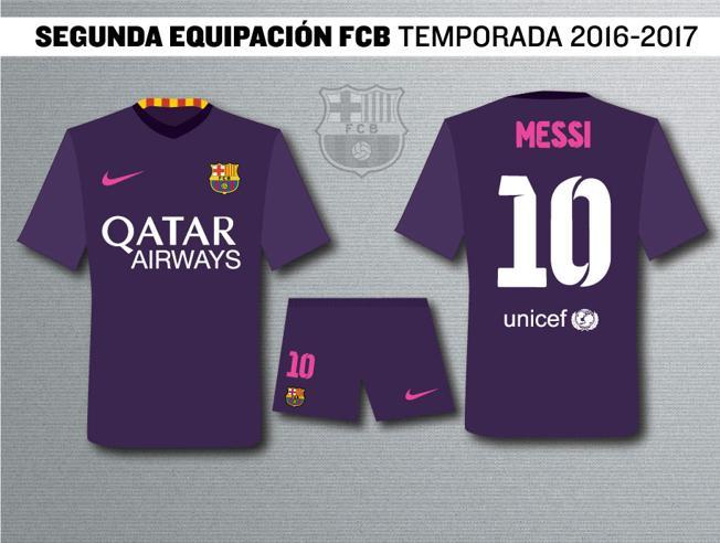 پیراهن دوم بارسلونا در فصل آینده +عکس