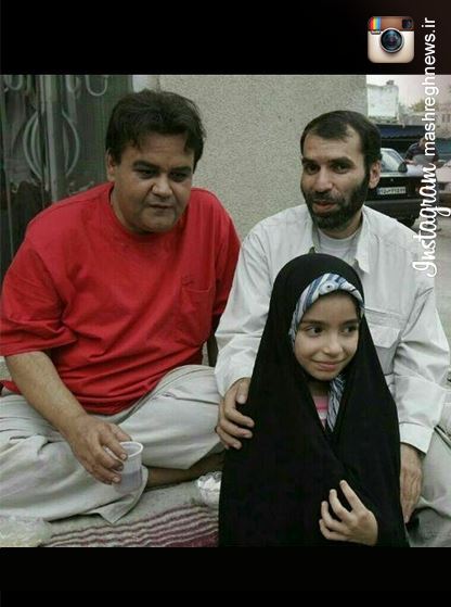 عکس/ ده‌نمکی و دخترش با اکبر عبدی