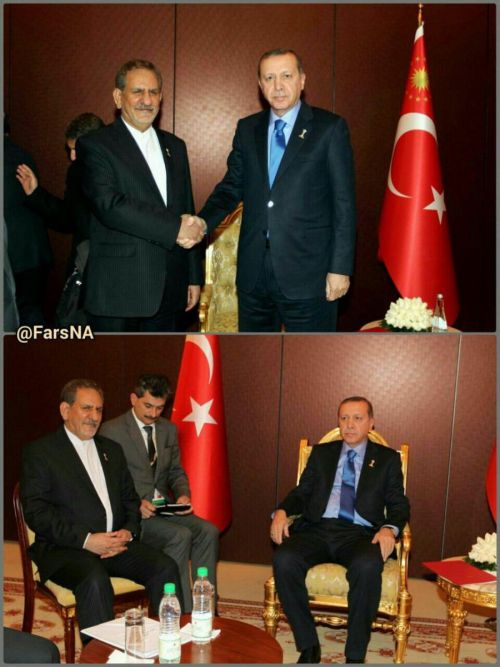 بی‌حرمتی گستاخانه اردوغان در دیدار با جهانگیری: +عکس