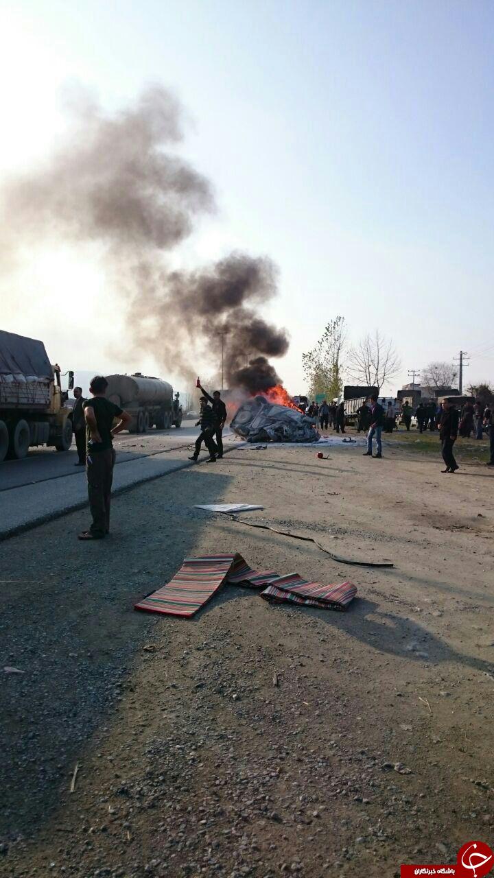 انفجار مرگبار پراید در مازندران +تصاویر