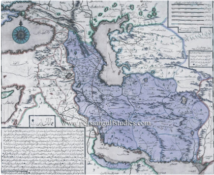 عکس/ نقشه ایران در سال 1729