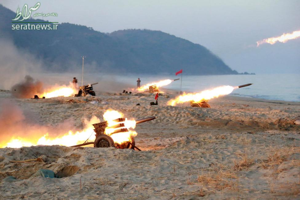 عکس/نمایش سامانه موشکی کره شمالی