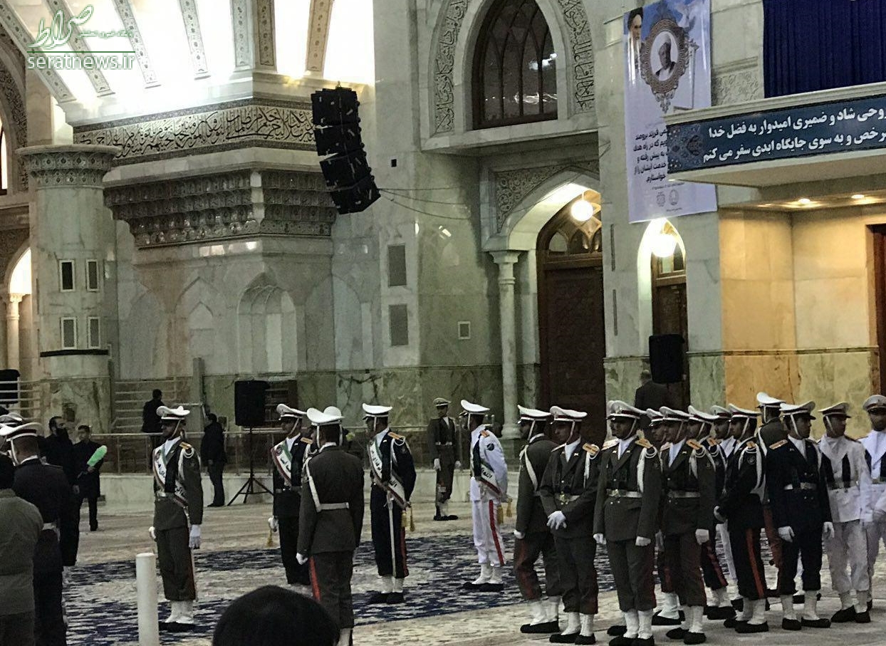 آماده شدن حرم امام راحل برای مراسم تدفین +تصاویر