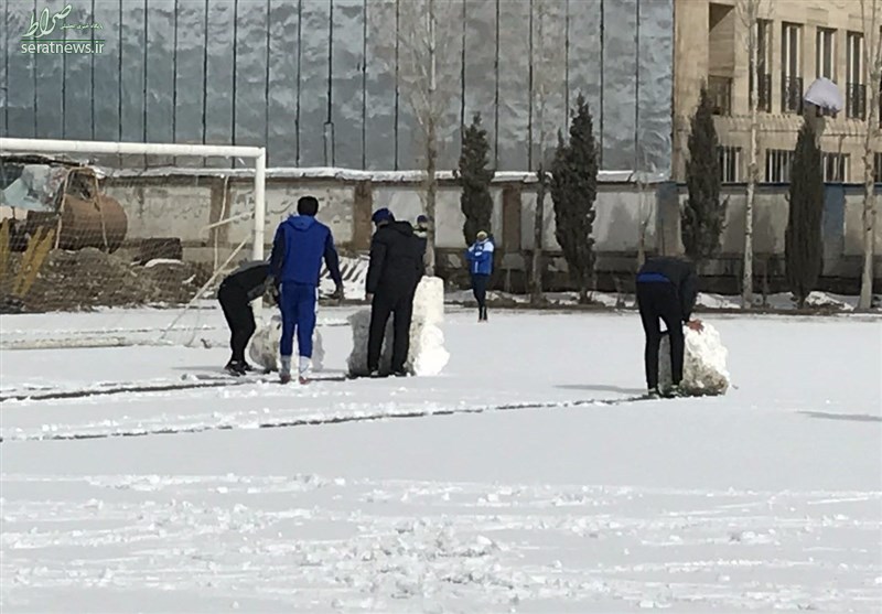برف بازی استقلالی ها در تمرین امروز! +تصاویر