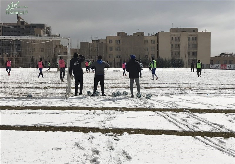 برف بازی استقلالی ها در تمرین امروز! +تصاویر