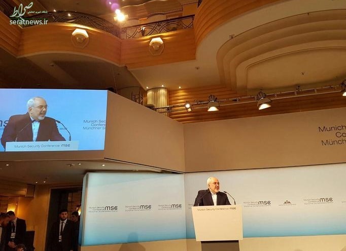 عکس/ سخنرانی ظریف در کنفرانس امنیتی مونیخ