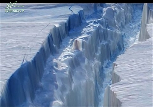 جدا شدن کوه عظیم یخی از قطب جنوب +عکس