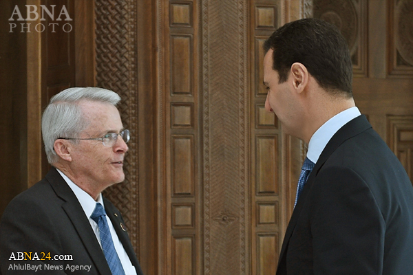 دیدار سناتور آمریکایی با اسد +عکس