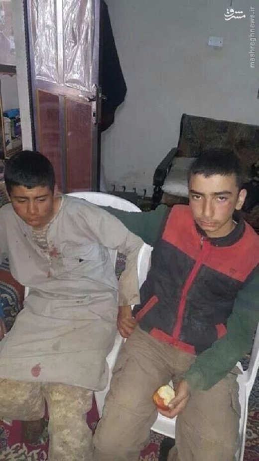 دستگیری کودک سربازان داعش در حلب+تصاویر