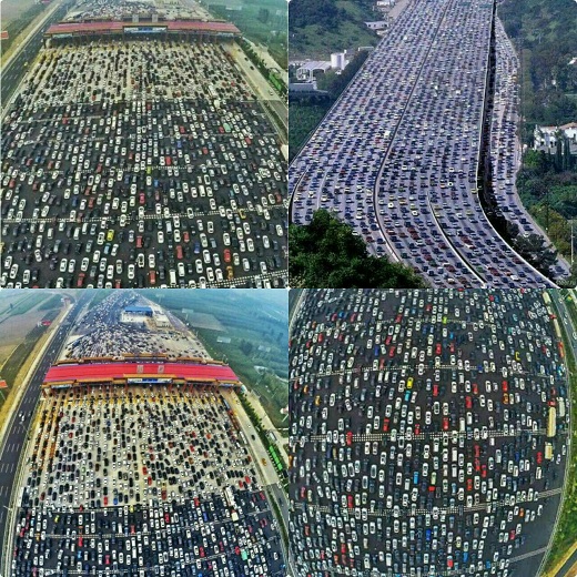 عکس/ طولانی ترین ترافیک جهان