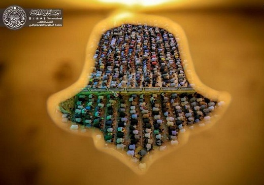 عکس/ حرم امام علی(ع) در شب عید مبعث
