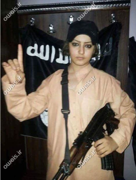 تصاویر/ ژست عجیب دختر داعشی!