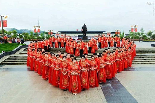 عکس/ ازدواج دسته جمعی در چین