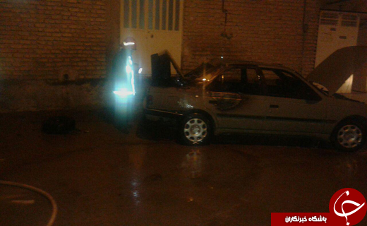 ماشین گازسوز حادثه آفرید +عکس