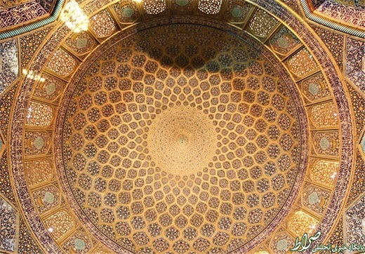 کاشیکاری یک مسجد ایرانی همانند سیستم عصبی