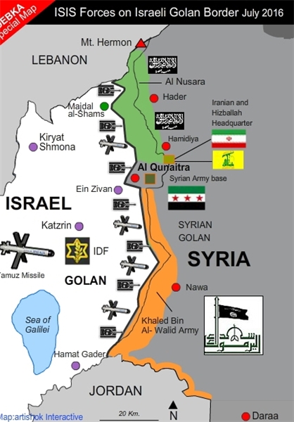 دبکا: سپاه در مرز اسراییل پایگاه دارد