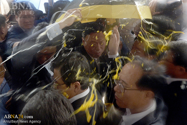 استقبال از نخست‌وزیر کره تخم‌مرغ +عکس