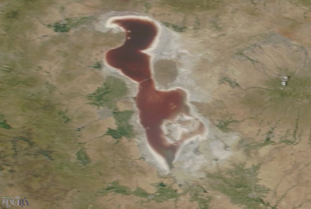 تازه ترین تصاویر ناسا از دریاچه ارومیه
