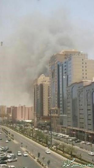 آتش‌سوزی بزرگ دریک هتل درمکه +عکس