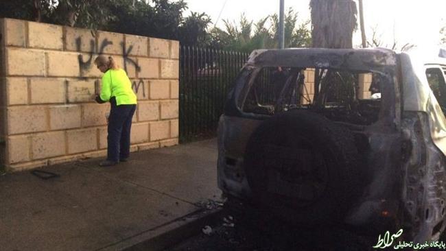 حمله با بمب‌ آتش‌زا به مسجدی در استرالیا +تصاویر