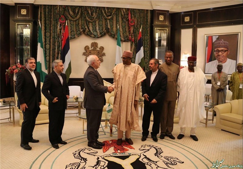 دیدار ظریف با رئیس‌جمهور نیجریه +عکس