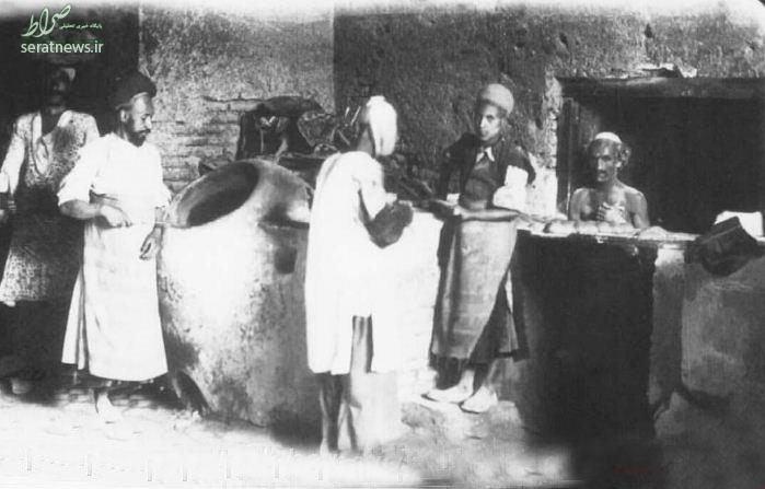 عکس/ نانوایی در زمان قاجار