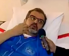فیلم/ مجری معروف روی تخت بیمارستان