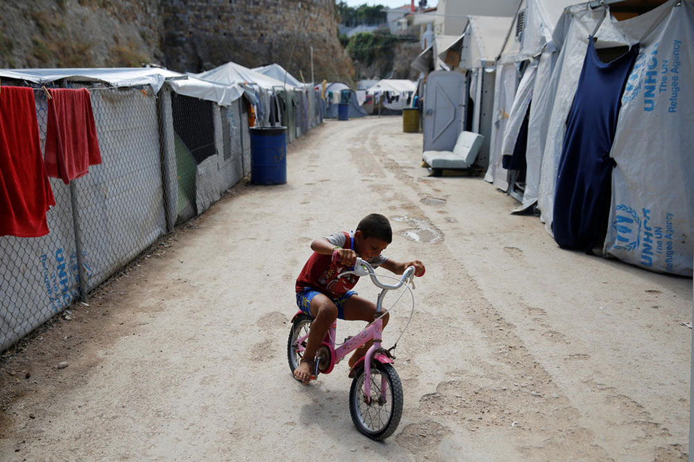 عکس/اردوگاه پناهجویان در یونان