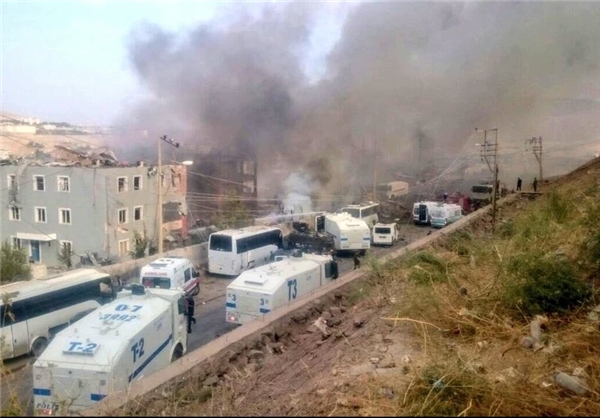 انفجار بمب در مقر پلیس ترکیه +عکس