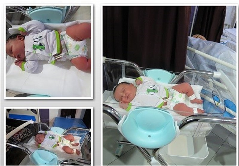 تولد نوزاد ۵ کیلویی در شیراز +عکس