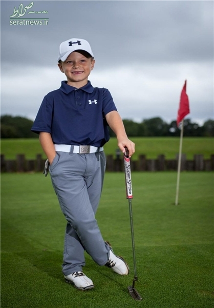 پسر 6 ساله قهرمان گلف دنیا شد +تصاویر