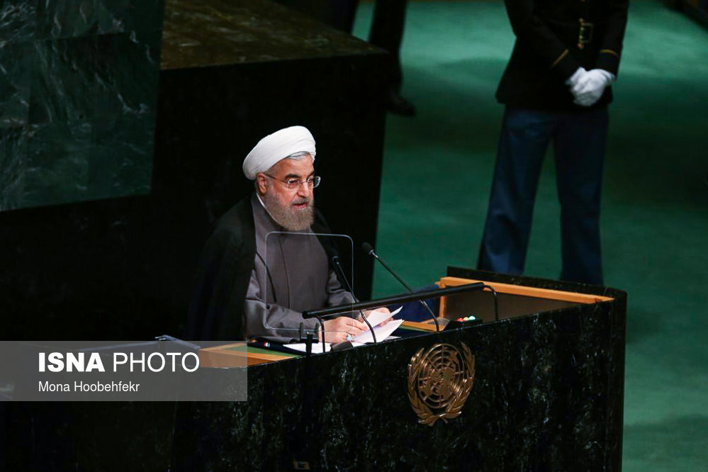 عکس/سخنرانی روحانی در سازمان ملل