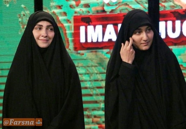 دختران سردار سلیمانی و عماد مغنیه کنار یکدیگر+عکس
